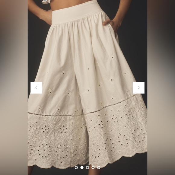 Anthropologie Maeve Embroidered Skirty Culottes, Various Sizes NWT - Picture 2 of 9